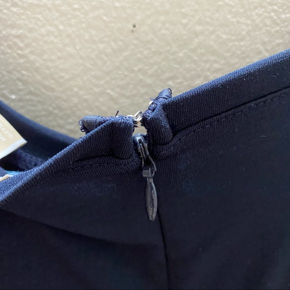 Michael Kors Studded fitted navy blue midi dress - Picture 5 of 7